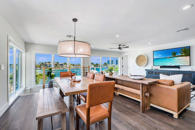 Living room of a short-term rental home in St. Petersburg Beaches. This home is managed by iTrip